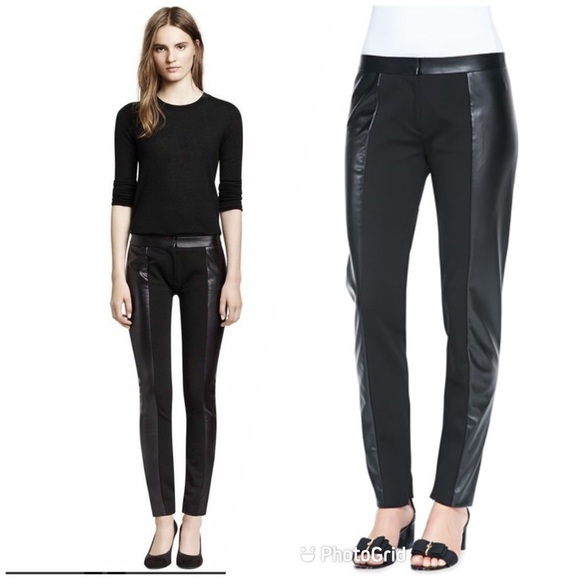 Tory Burch Pants - Tory Burch m Mabley Ponte Faux-Leather Pants
